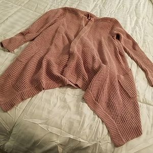 American Eagle mauve chunky sweater sz small